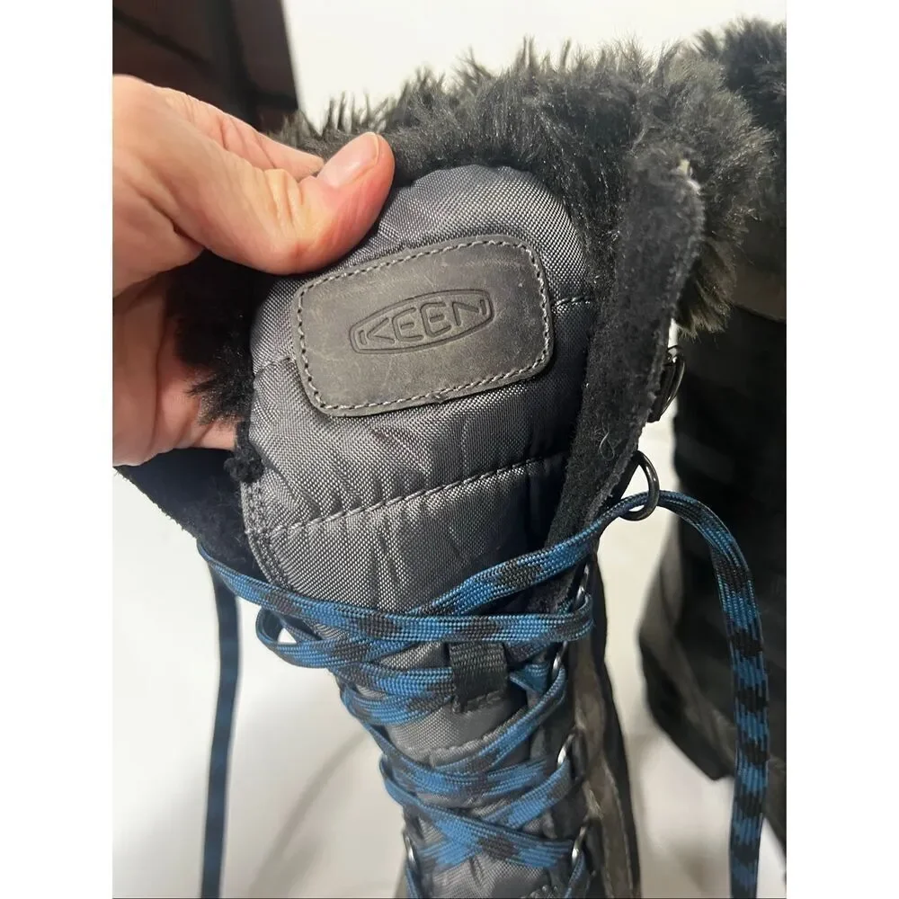 Keen Wapato Tall Waterproof Leather Winter Boots Sz 6 Exc cond